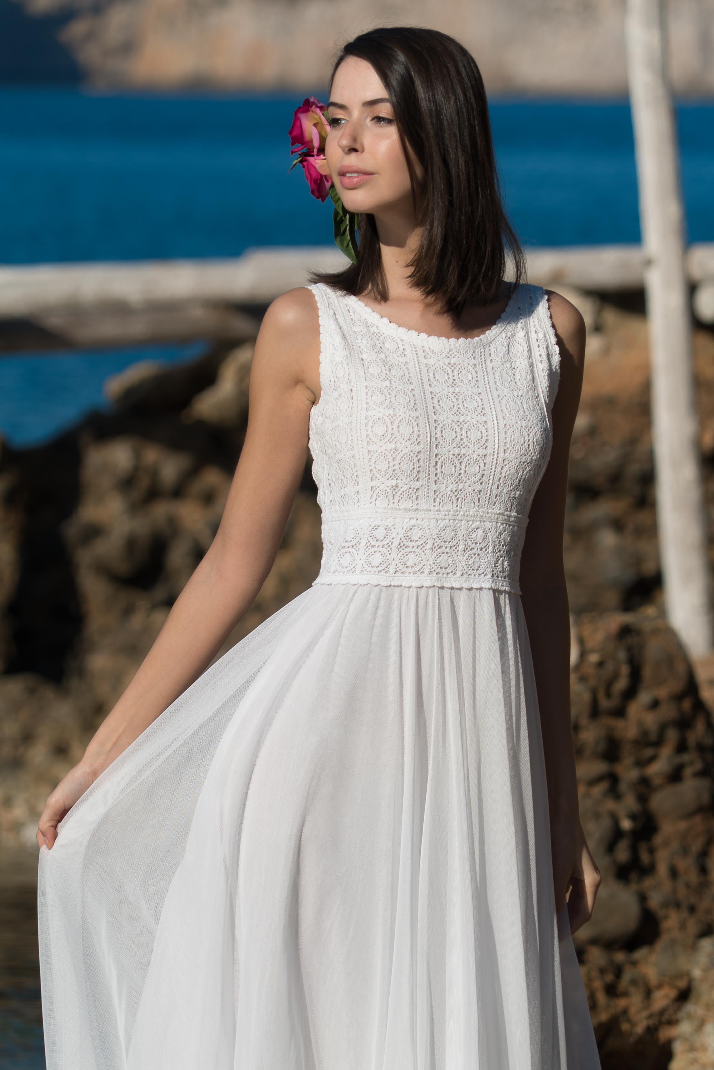 fotografía limpiar áspero Vestido largo blanco | Vestidos blancos para eventos y bodas
